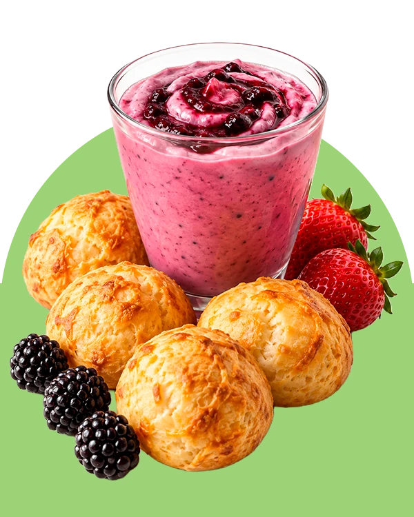 Pan de Yuca con Yogurt